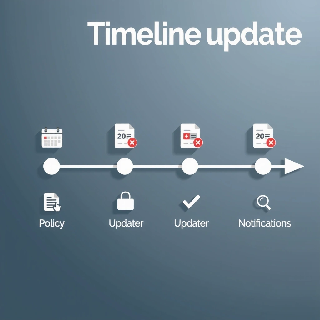 Policy updates timeline